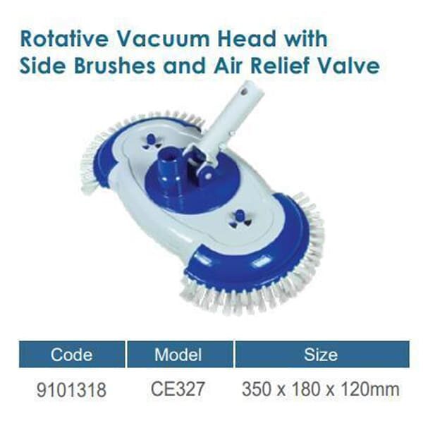 Kepala Vacuum (bisa berputar) Dengan Sikat dan Air Relief Valve Emaux CE327